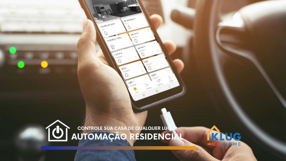 Sistema de controle remoto da automação residencial Klug Home